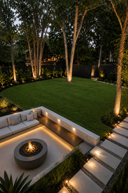 Modern Fire Feature