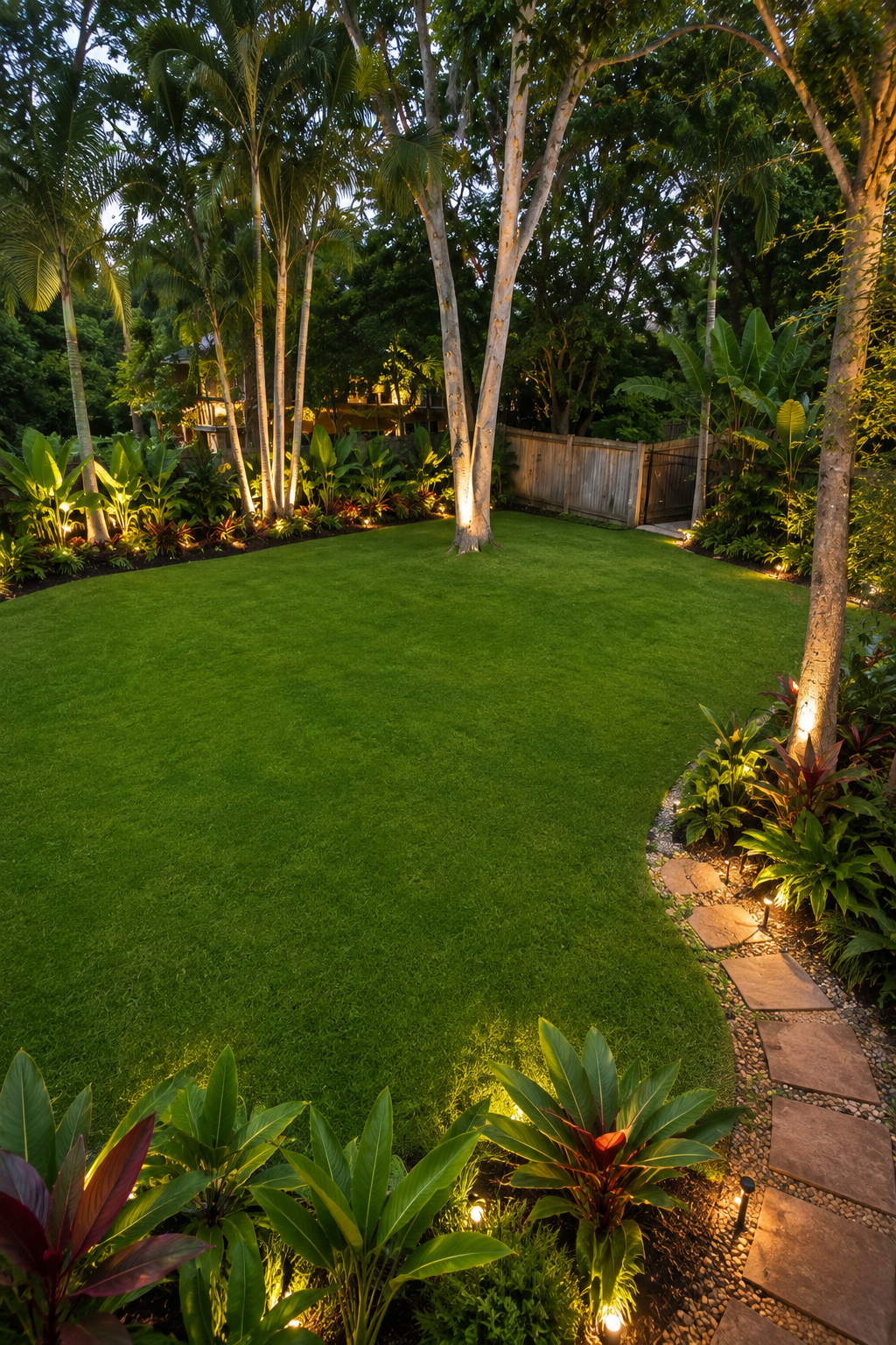 QuickScape AI concept: Tropical Lighting